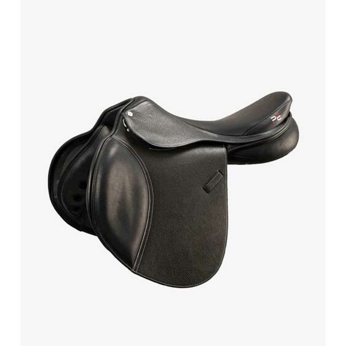 Premier Equine Lyon Close Contact læder spring sadel - Sort - 17"