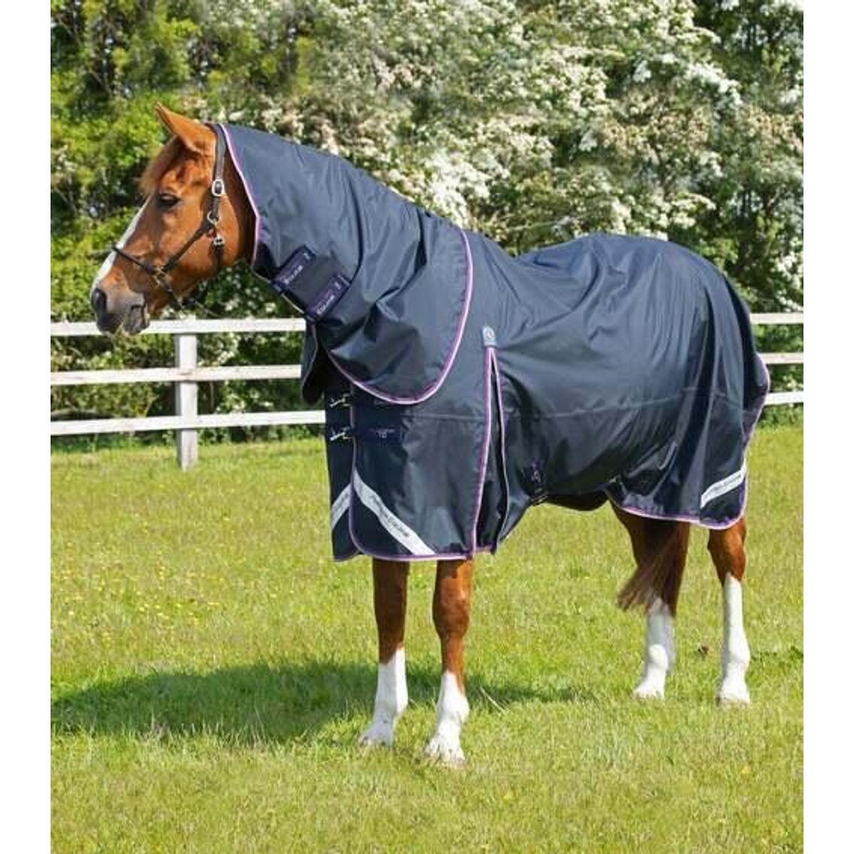 Premier Equine Buster 70g dækken med aftagelig hals - Navy - 5,6 125cm