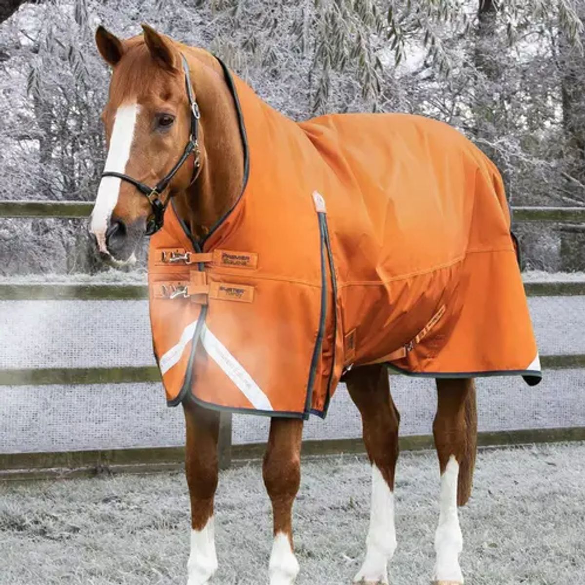 Premier Equine Buster Hardy 400g dækken - Orange - 5,0 115cm