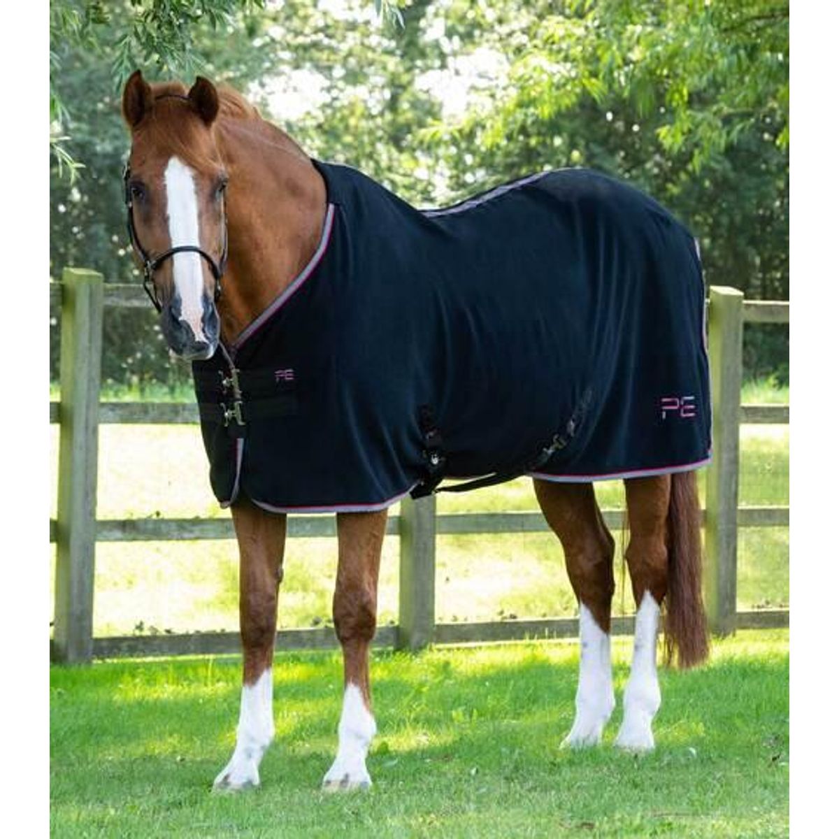 Premier Equine Asure Fleece Cooler dækken - Sort - 5,6" (125cm)