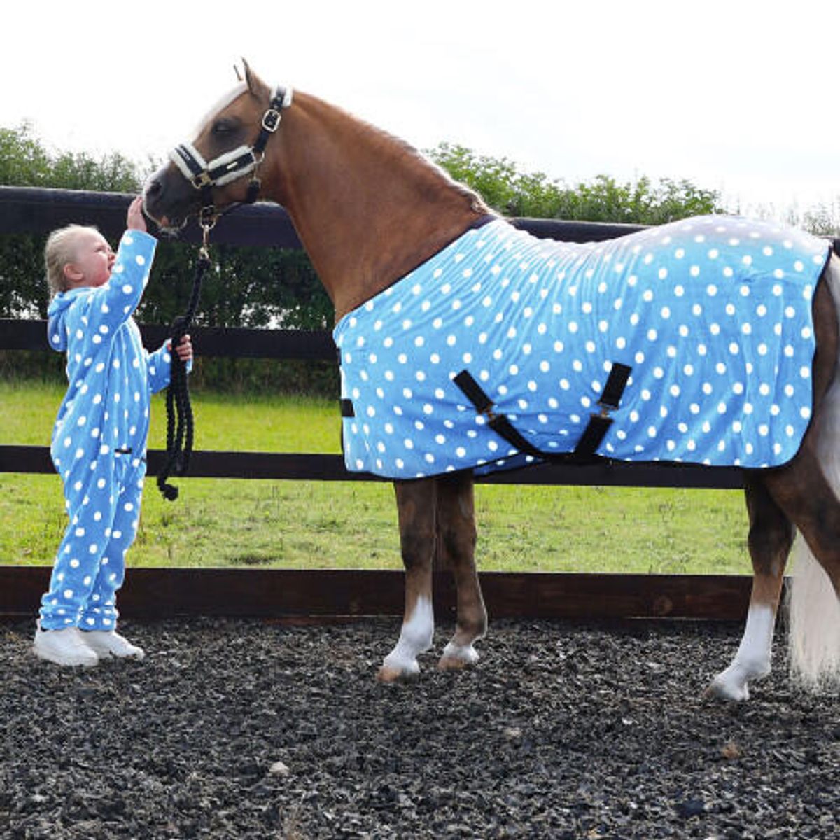 Supreme Products Dotty jumpsuit til piger - Beautiful Blue - XL