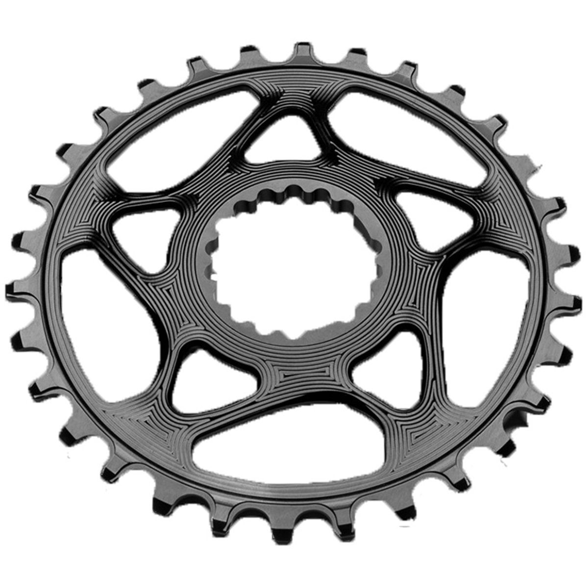 AbsoluteBlack Chainring Direct Mount Singlespeed 28T - (1x10/11/12) (Cannondale) - Sort