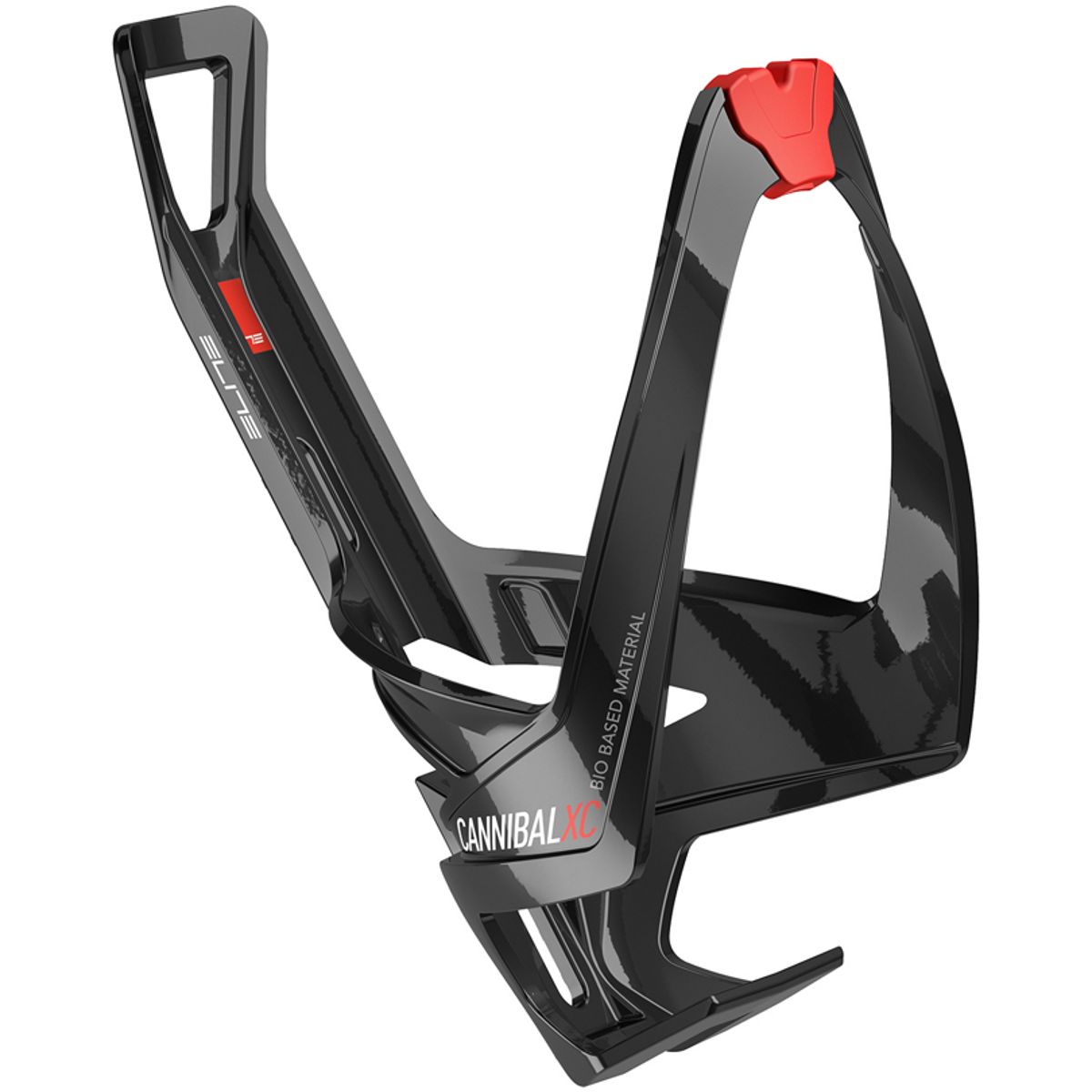 Elite Bottle Cage Cannibal XC Bio Based Dunkholder - Black/Red