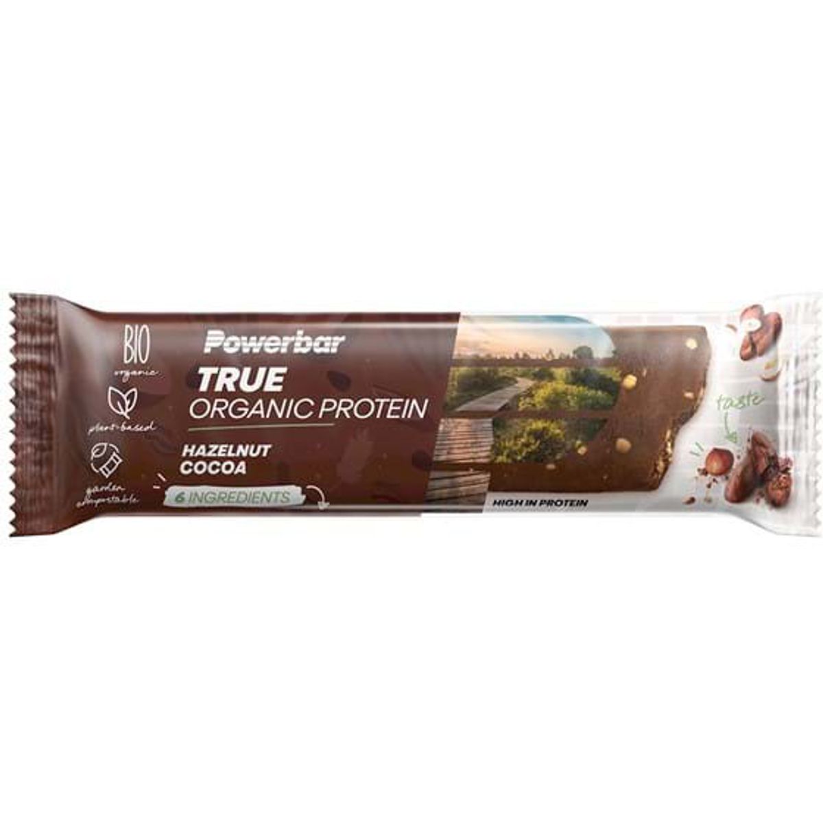 PowerBar True Organic Protein Bar - Hazelnut Cocoa - 45g