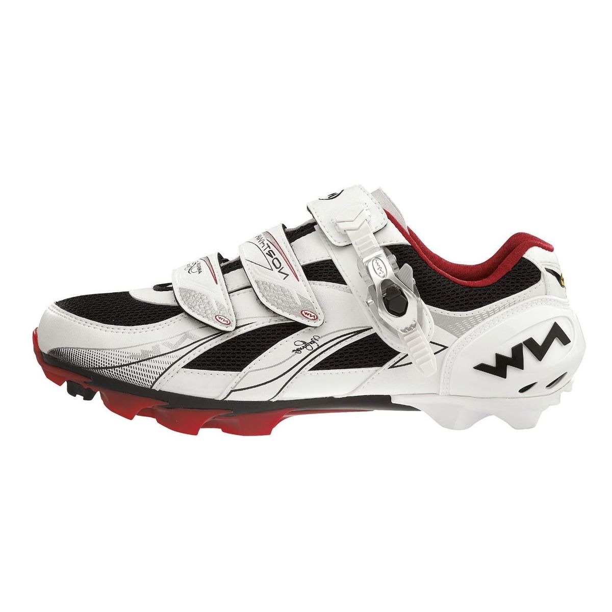 NorthWave Vega SBS Dame MTB-sko, white/red