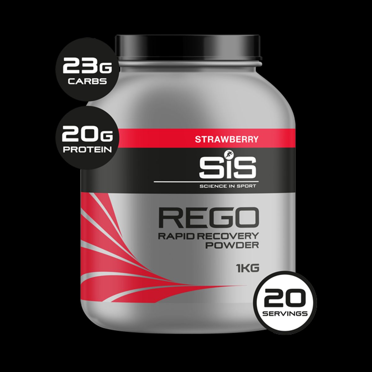 SIS Rego Rapid Recovery Jordbær - 1kg