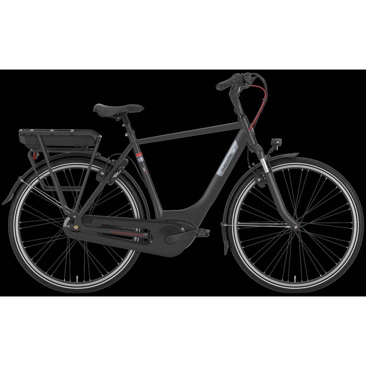 Gazelle Paris C7+ HMB 400wh Herre 7g 2022 - Sort