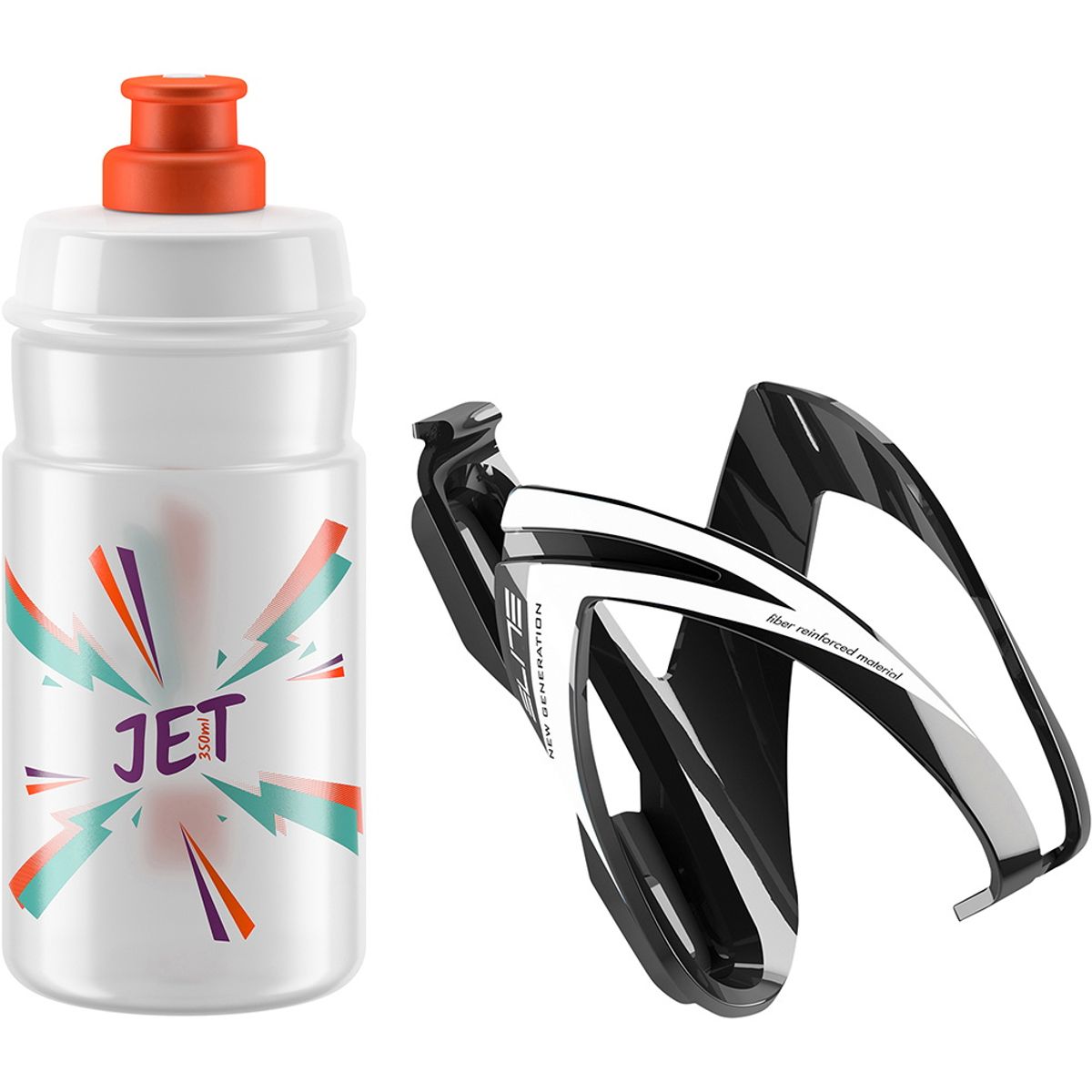 Elite Kit CEO Black Glossy + JET Drikkedunk - 350ml - Orange