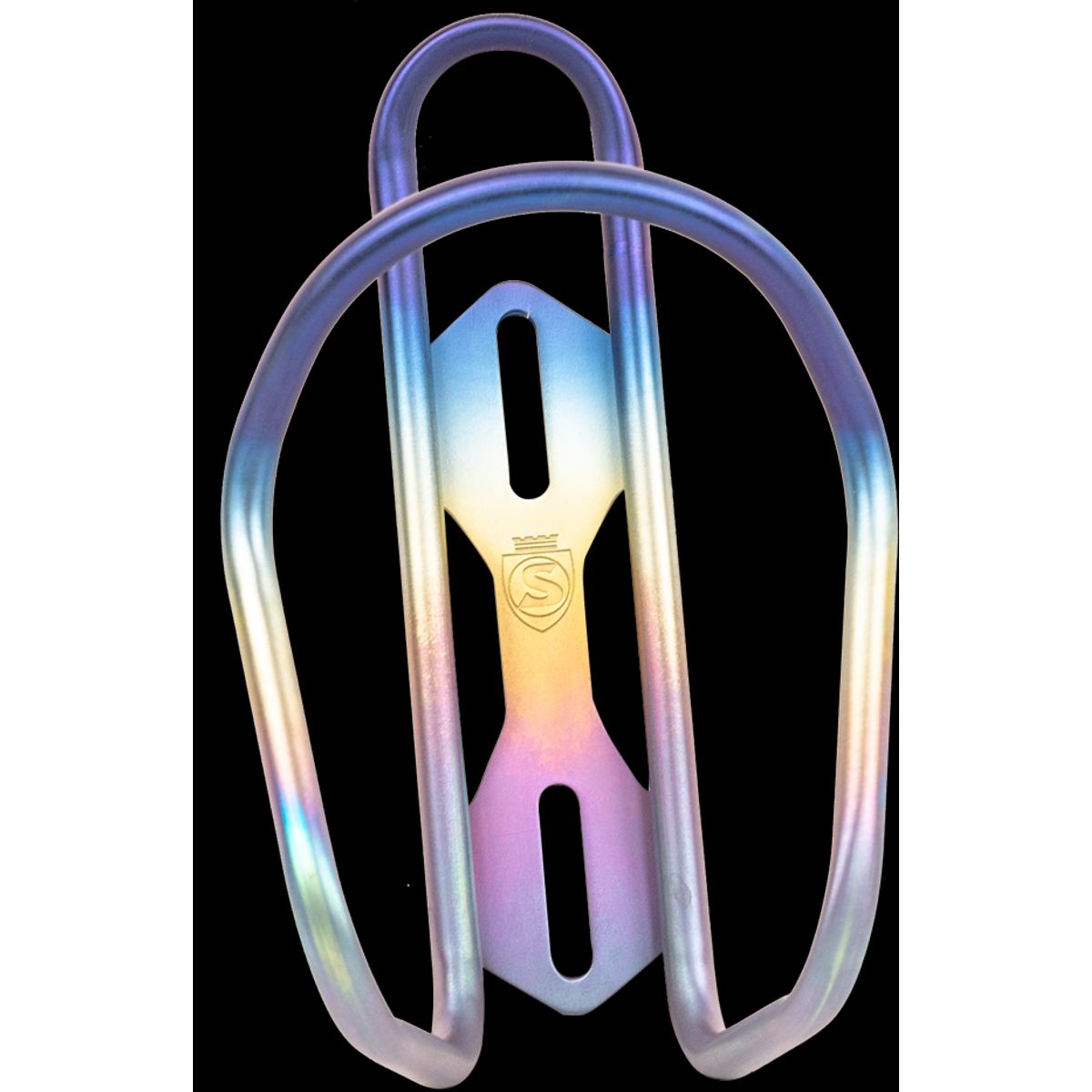 Silca Sicuro Titanium Bottle Cage / Flaskeholder (30g) - Rainbow