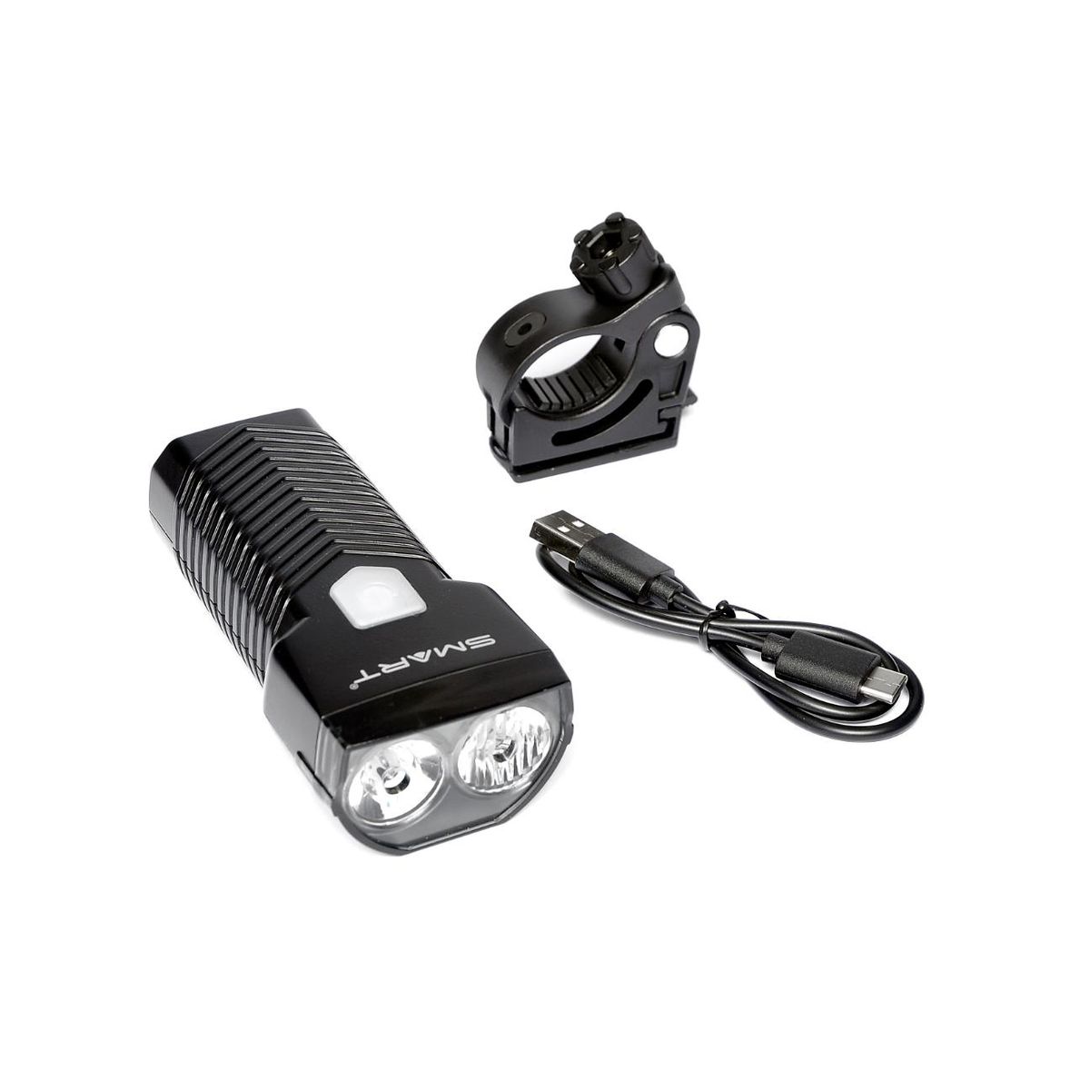 SMART Alu Forlygte LED USB-C - 1500 lumen