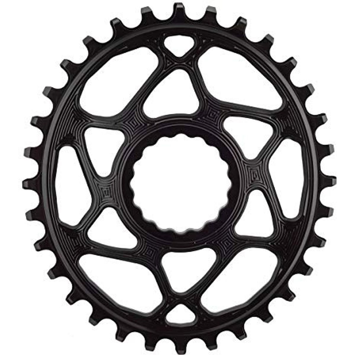 AbsoluteBlack Chainring Direct Mount Singlespeed 32T - Oval - Shimano - Sort