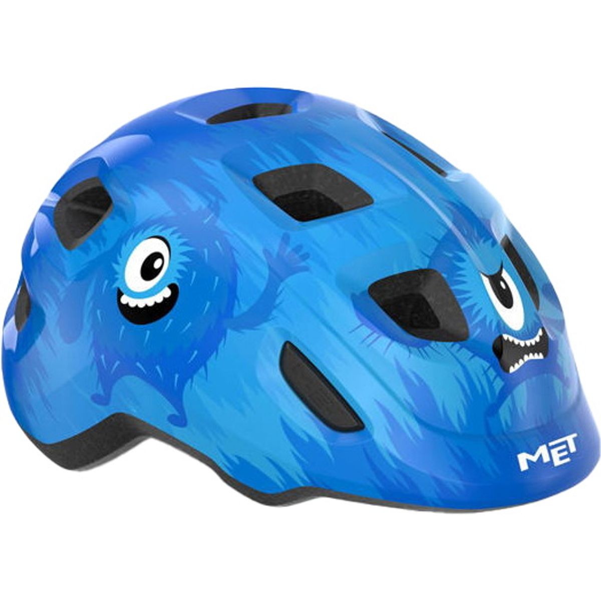 MET Helmet Hooray m. LED lys MIPS "Green Buckle" - Monsters