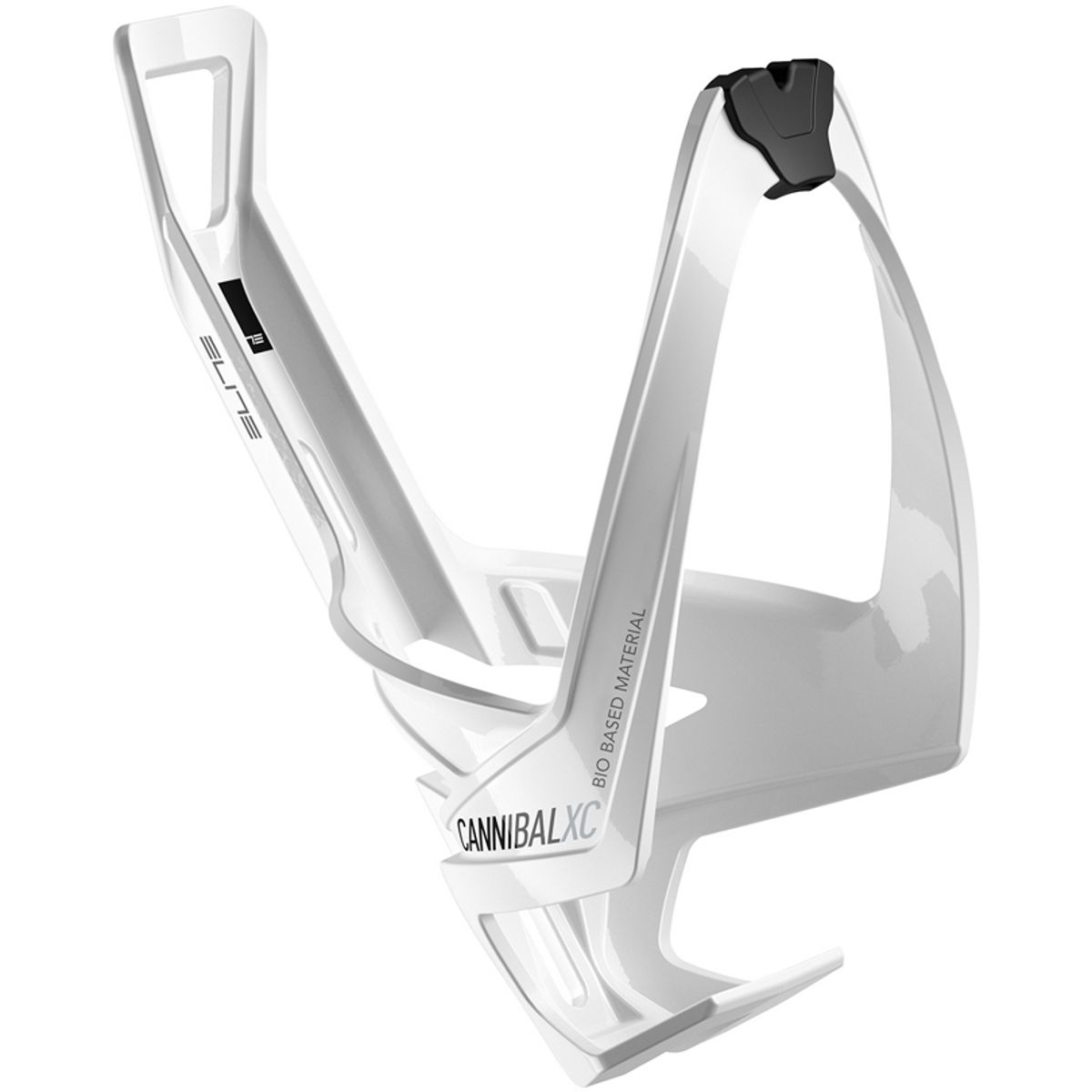 Elite Bottle Cage Cannibal XC Bio Based Dunkholder - White Glossy