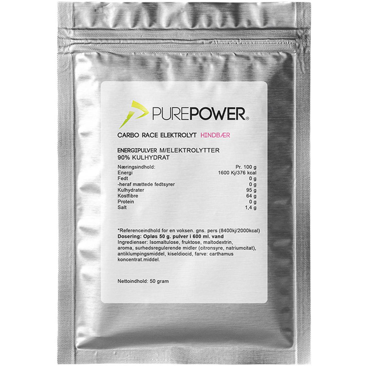 Purepower Energy Drink Raspberry - 50g