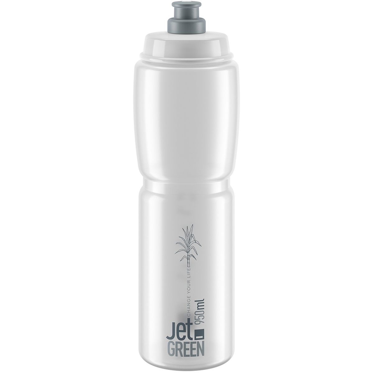 Elite JET Green Drikkedunk - 950ml - Clear Grey