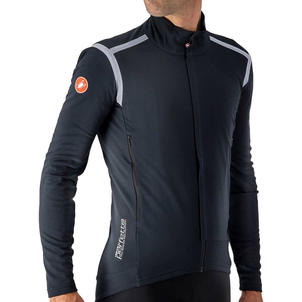 Castelli PERFETTO RoS LONG SLEEVE Langærmet - Grå/Sort