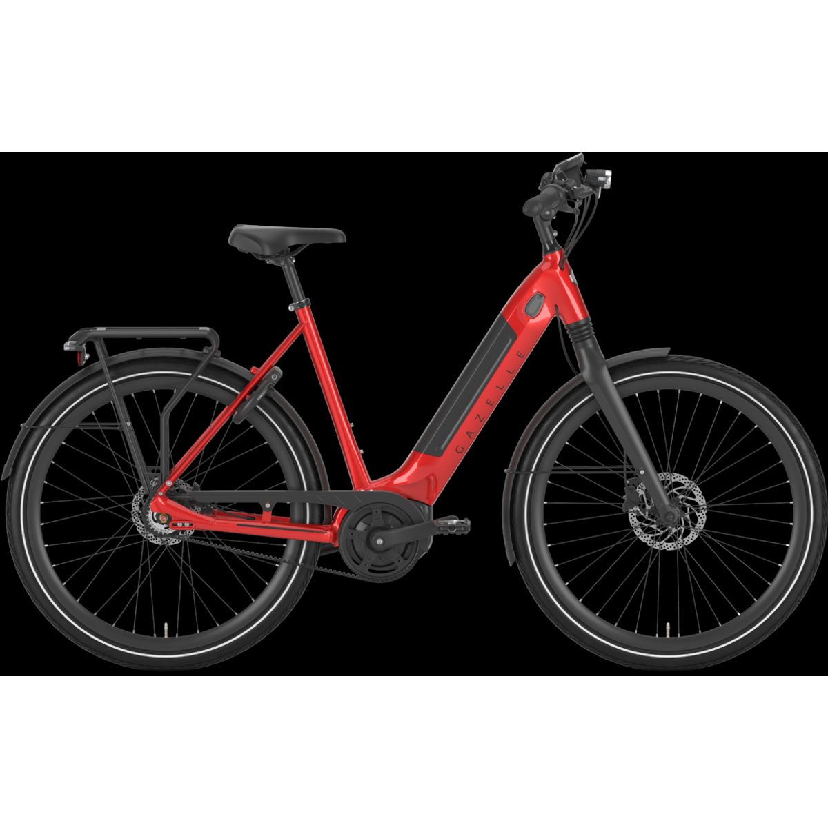 Gazelle ULTIMATE C8+ HMB BELT 500wh Dame 2022 - Rød