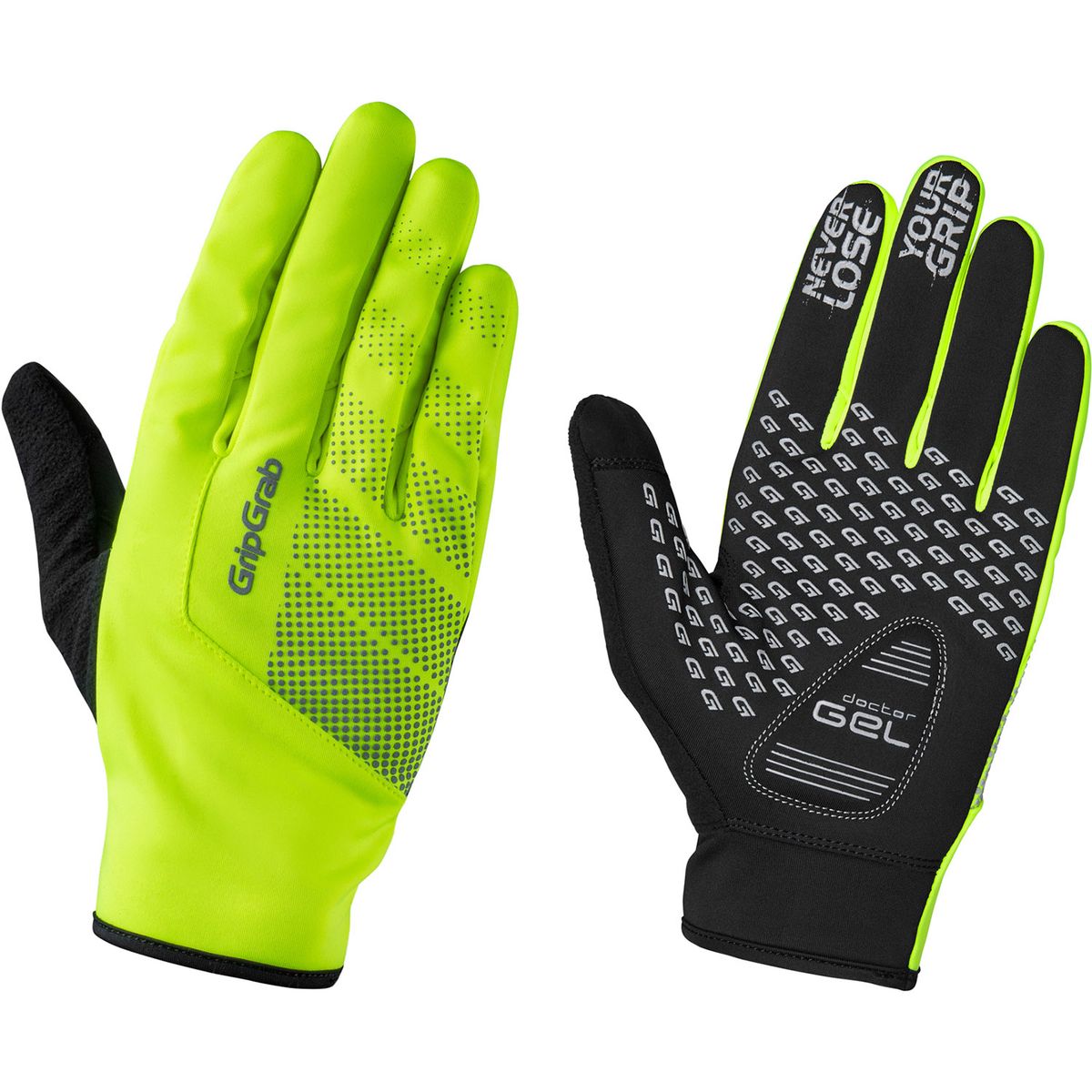 GripGrab Cloudburst Hi-Vis Midseason Handske - Hi-Vis Gul