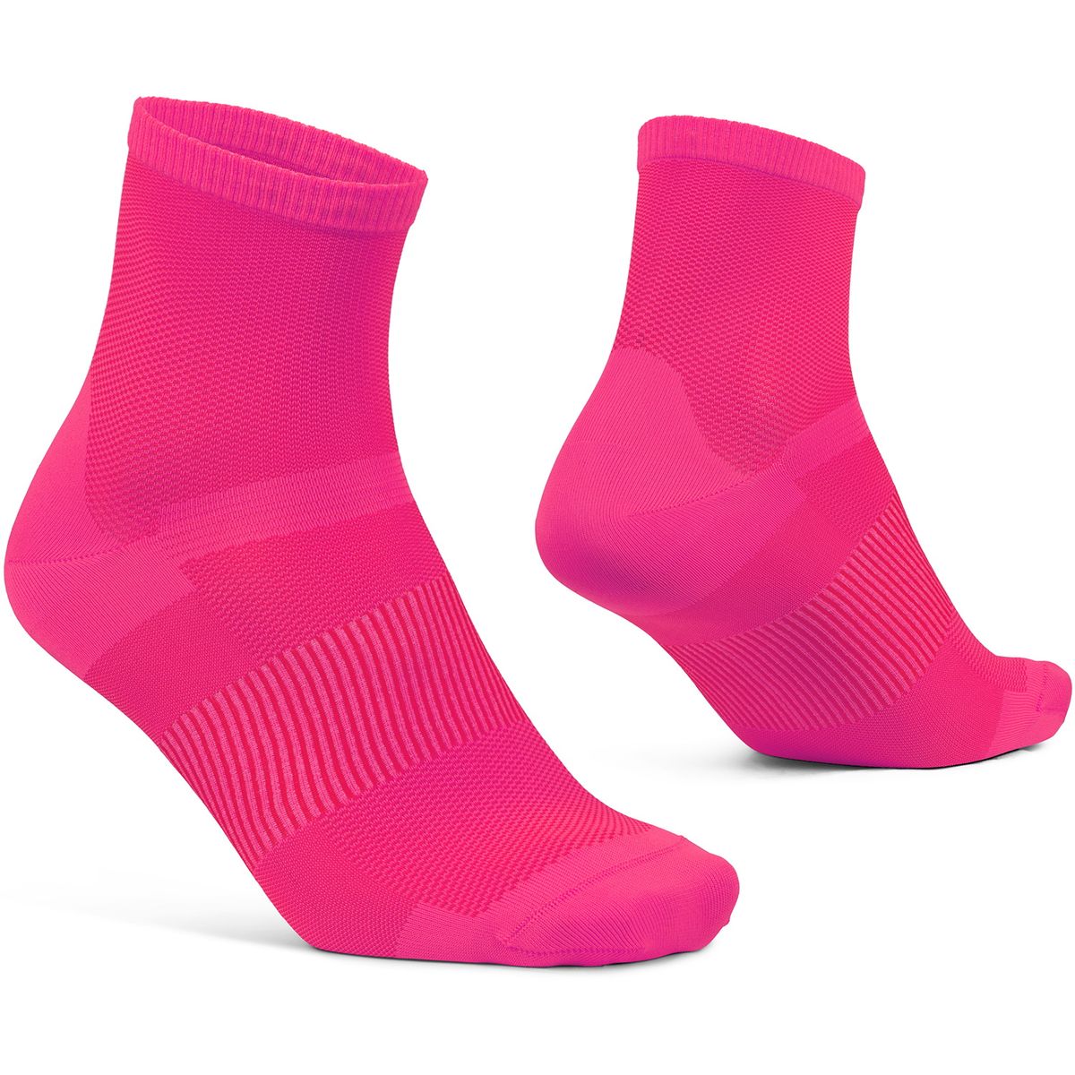 GripGrab Lightweight Airflo Korte Sokker - Pink Hi-Vis