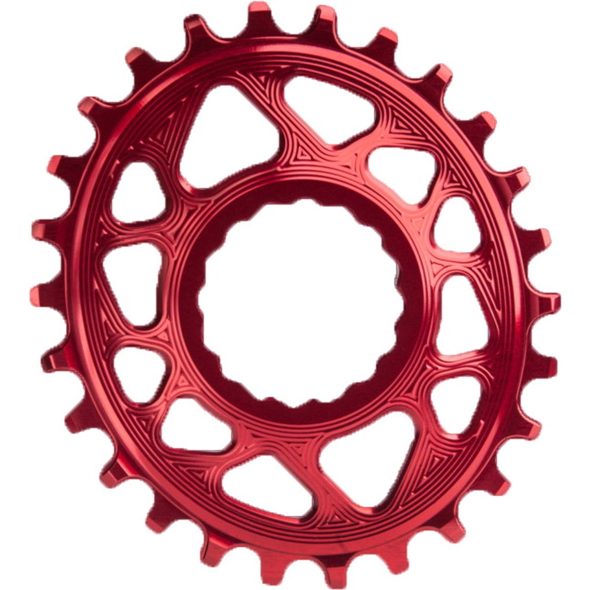 AbsoluteBlack Chainring Direct Mount Singlespeed 30T - (1x10/11/12) Oval (RaceFace) - Rød