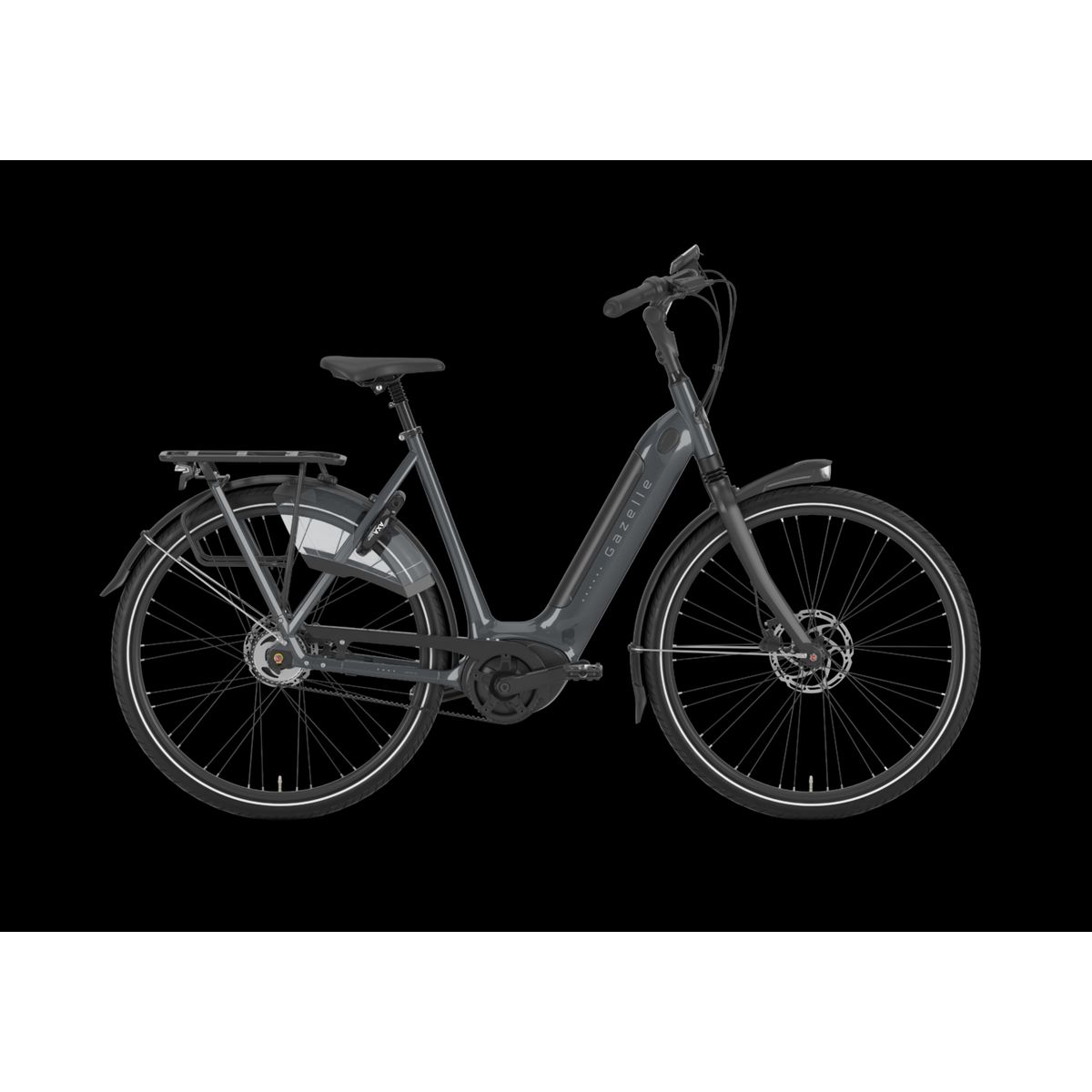 Gazelle ARROYO C5 HMB ELITE BELT 500wh Dame 2022 - Grå