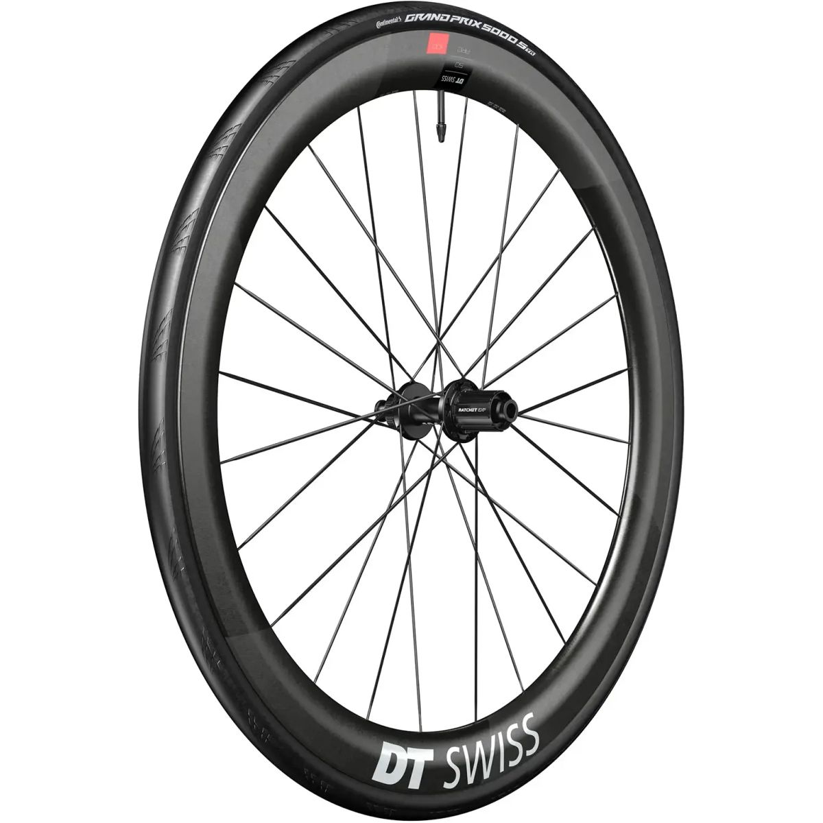 DT Swiss Wheel ARC 1100 Dicut 30 (Inkl. Dæk & Slange) 700c Rear - Shimano/SRAM