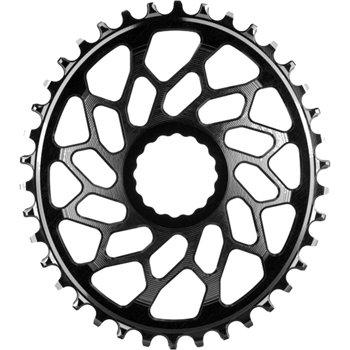 AbsoluteBlack Chainring Direct Mount Singlespeed 46T - (1x10/11/12) Oval (Easton) - Sort