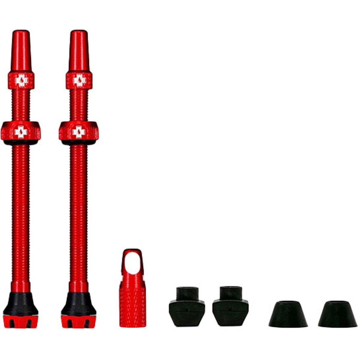 Muc-Off Tubeless Valve / Ventil Kit v2.0 - 80 mm - Red