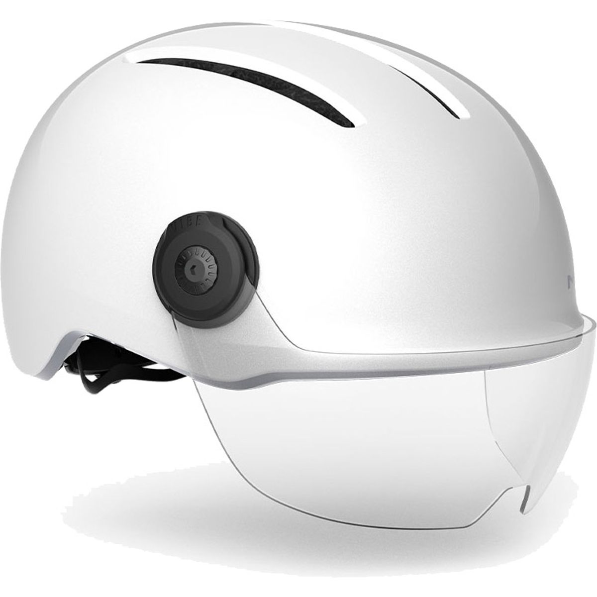 MET Helmet Vibe On MIPS m. LED - White/Glossy (elcykel hjelm)