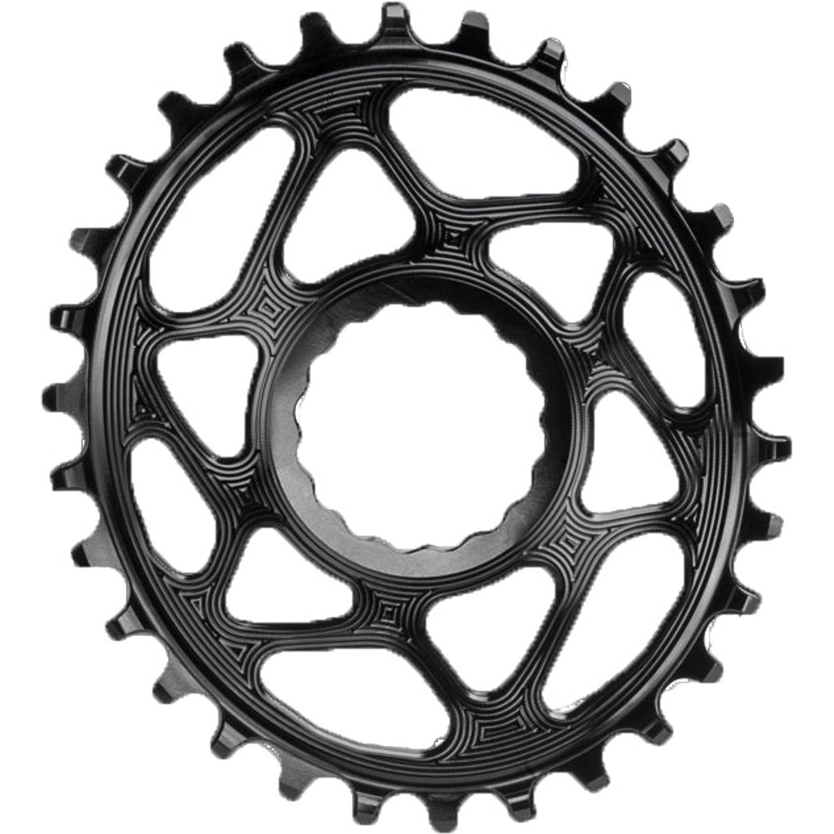 AbsoluteBlack Chainring Direct Mount Singlespeed 30T - (1x10/11/12) Oval (RaceFace) - Sort