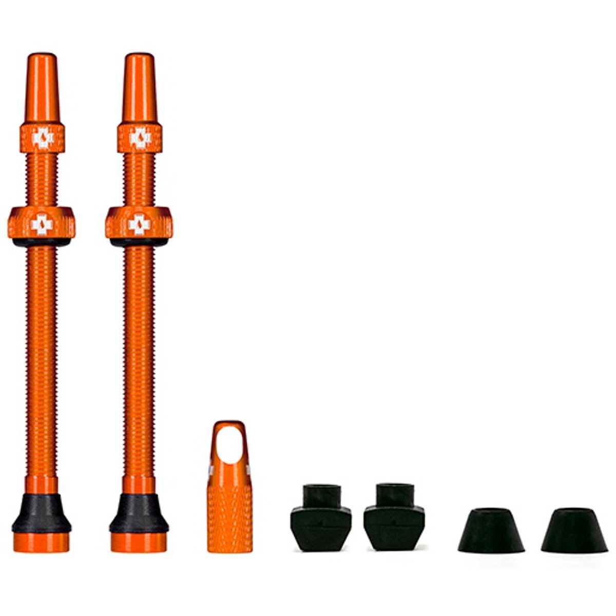 Muc-Off Tubeless Valve / Ventil Kit - 80 mm - Orange