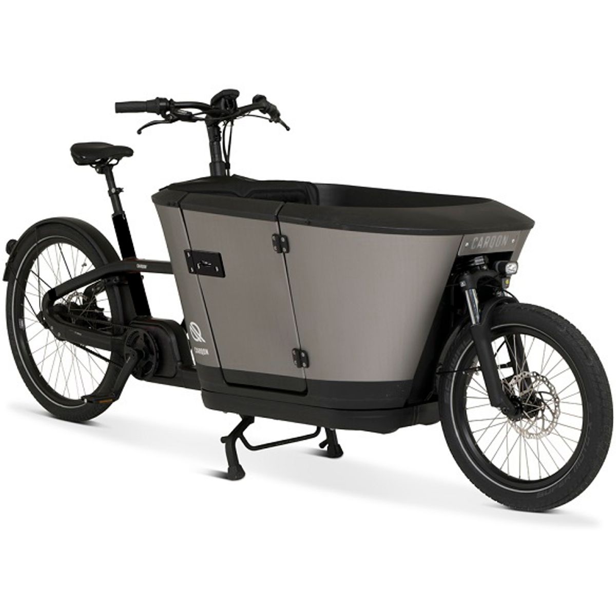 Carqon Classic E2-2x500wh Ladcykel - Black/Grey