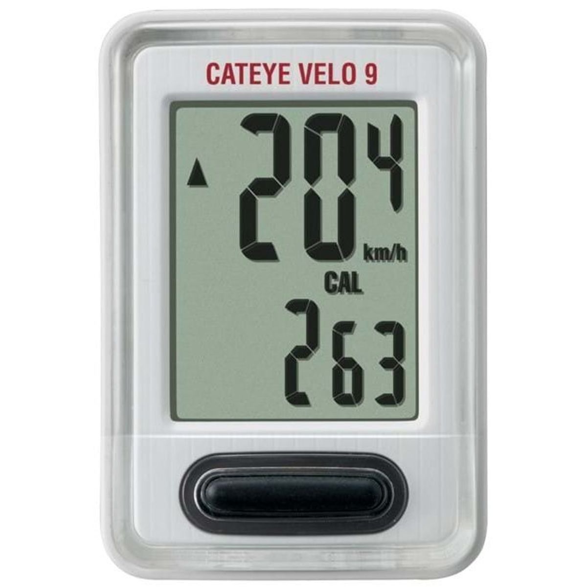 Cateye Velo 9 VL-820 cykelcomputer - Hvid