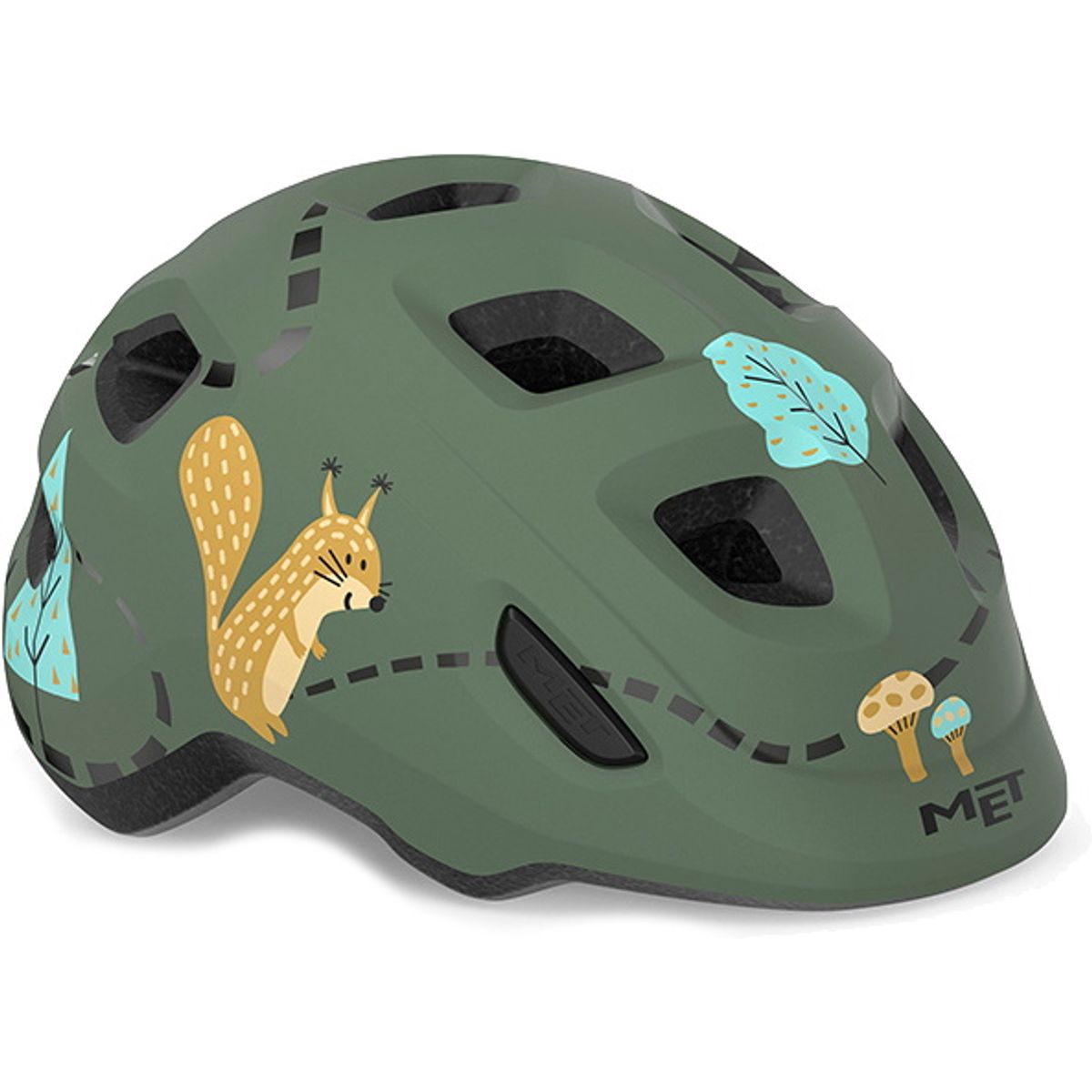 MET Helmet Hooray "Green Buckle" - Green Forest