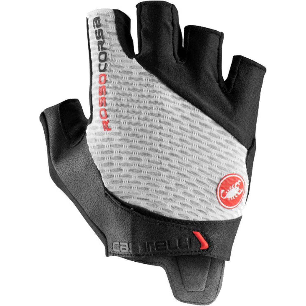 Castelli ROSSO CORSA PRO V GLOVE Cykelhandske - Hvid