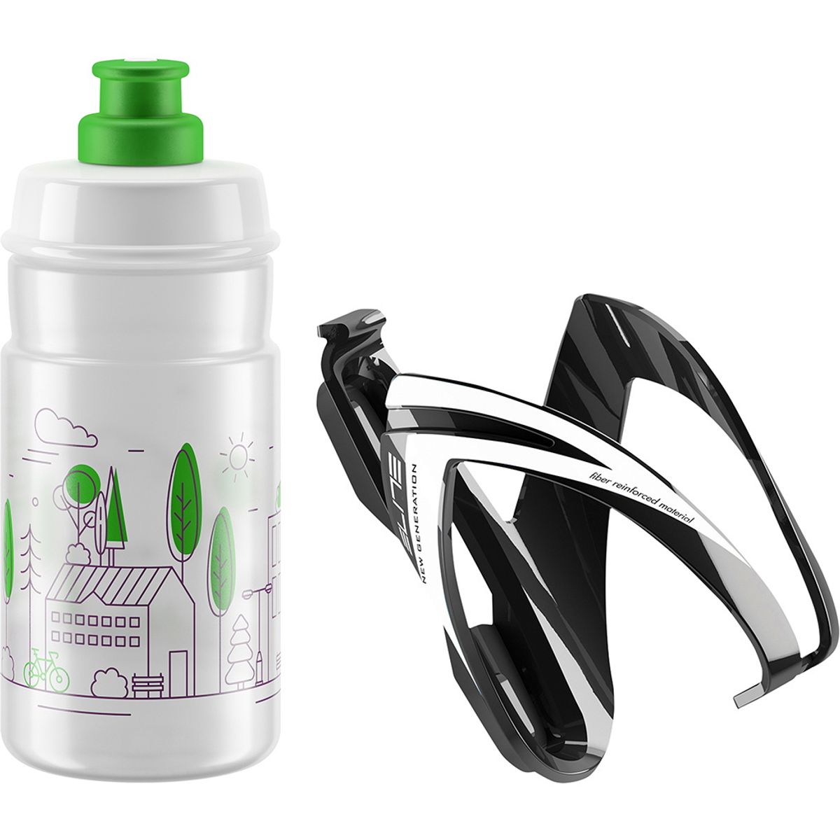 Elite Kit CEO Black Glossy + JET Drikkedunk - 350ml - Grøn