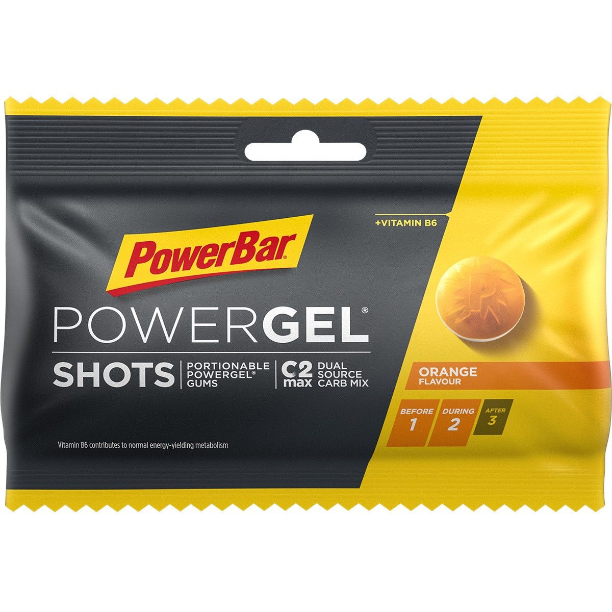 PowerBar PowerGel shots - Vingummi - Orange