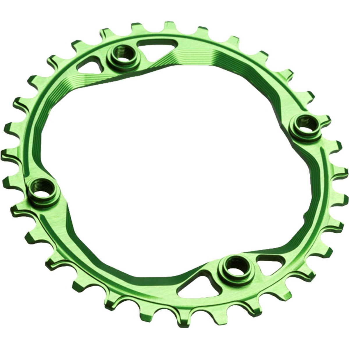 AbsoluteBlack Chainring Singlespeed 30T Ø104 mm - (1x10/11/12) Oval - Grøn