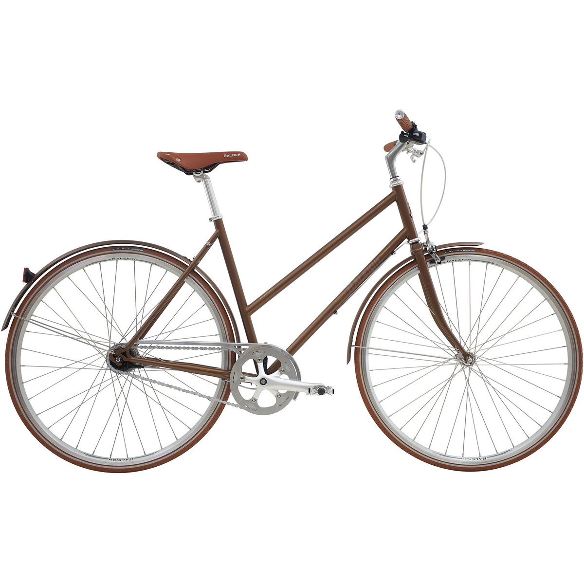 Raleigh Kent Dame 7g 2023 - Gul/Brun