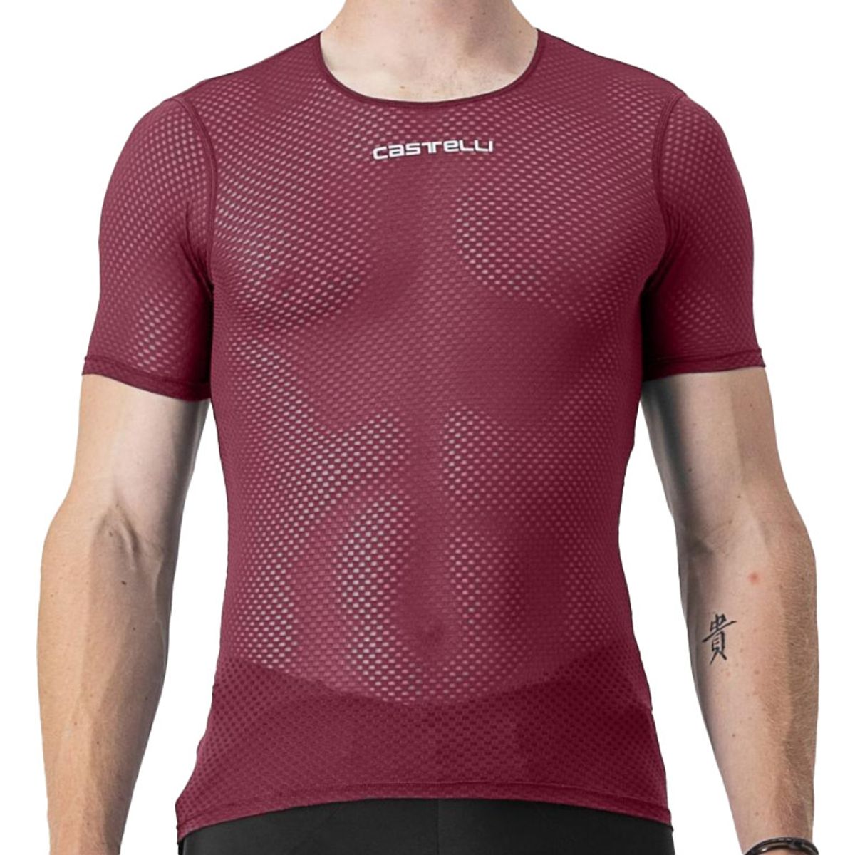 Castelli PRO MESH 2.0 SHORT SLEEVE Baselayer - Rød