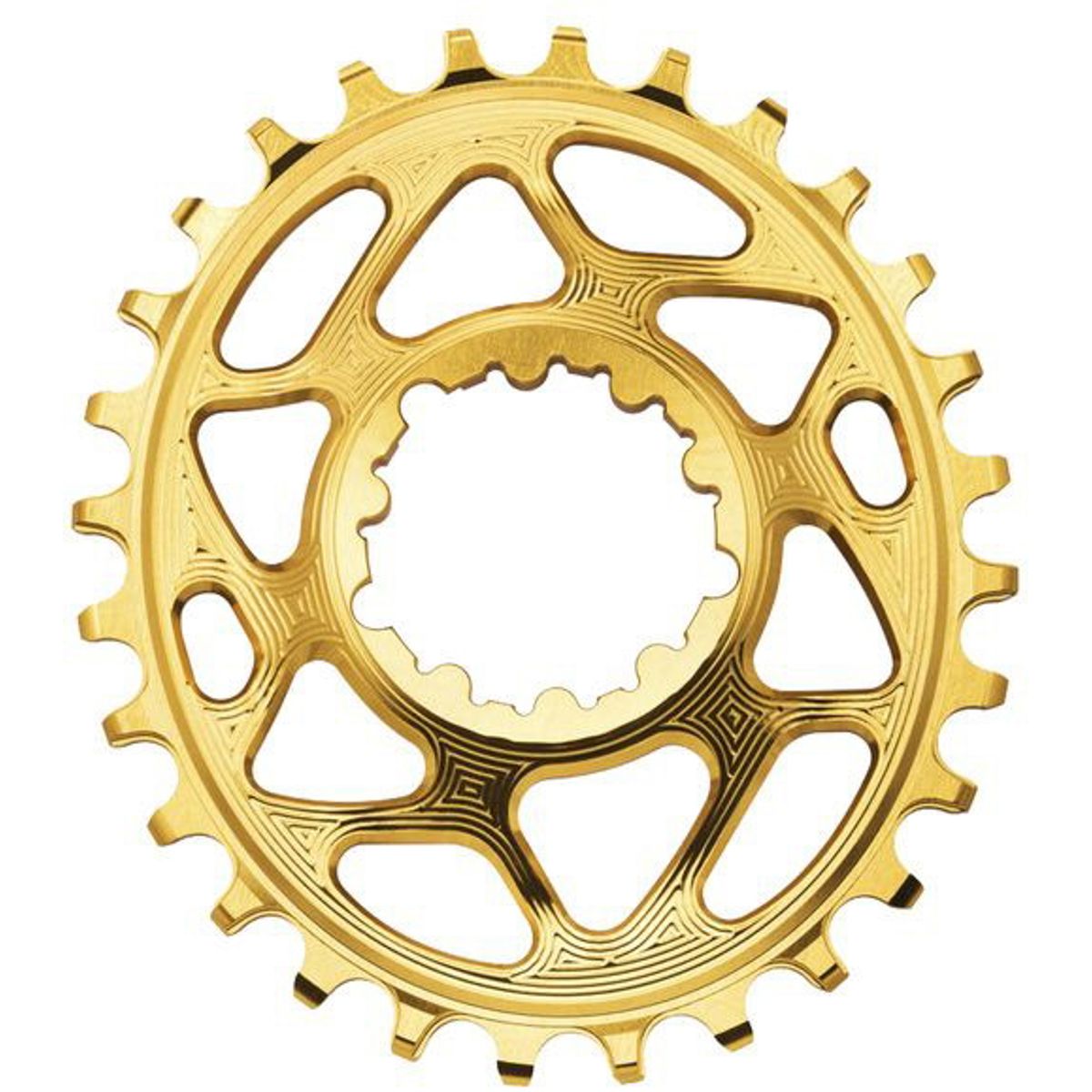 AbsoluteBlack Chainring Direct Mount Singlespeed 36T - Oval - Shimano - Guld