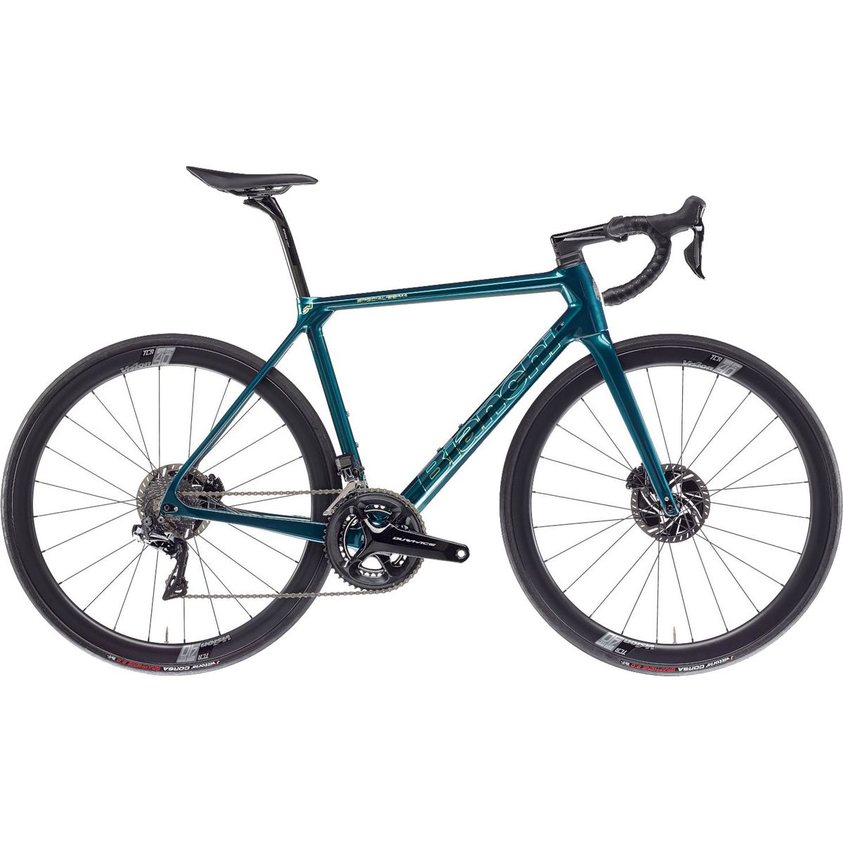 Bianchi Specialissima Ultegra Di2 24g Disc 2023 - Grøn