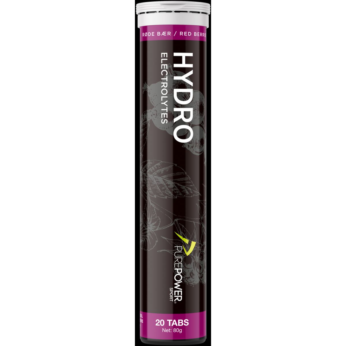 Purepower Hydro Røde Bær - 20 Tabs