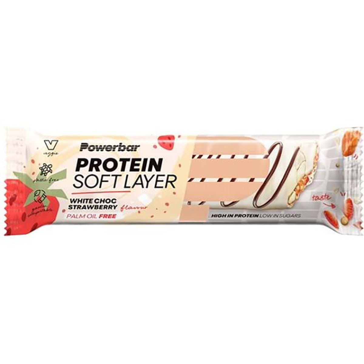 PowerBar Protein Soft Layer Bar - White Chocolate Strawberry - 40g