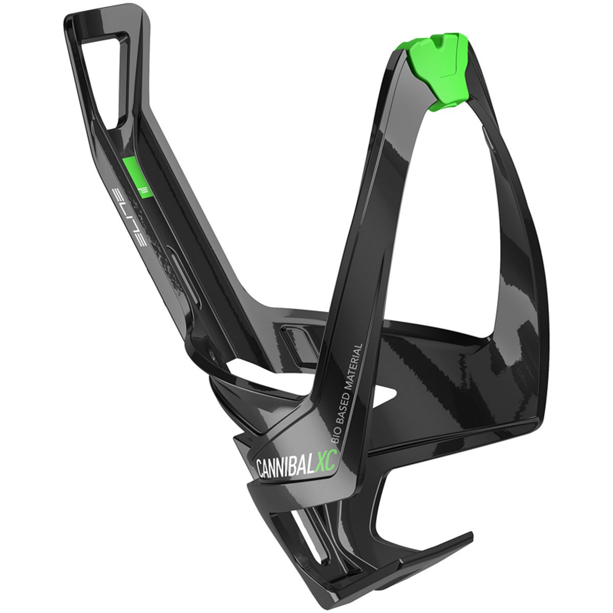 Elite Bottle Cage Cannibal XC Bio Based Dunkholder - Black/Green