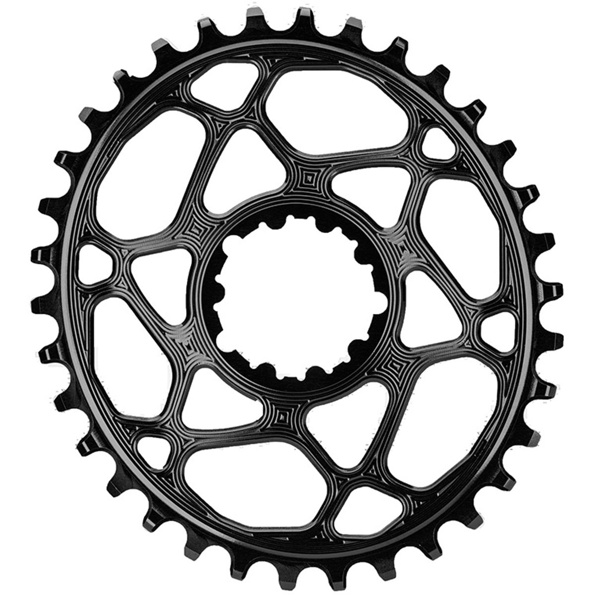 AbsoluteBlack Chainring Direct Mount Singlespeed 36T - Oval - SRAM (Boost) - Sort