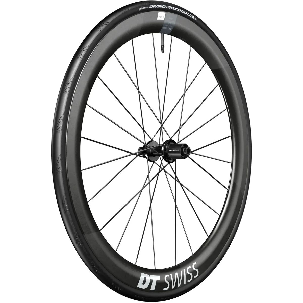 DT Swiss Wheel ARC 1400 Dicut 50 (Inkl. Dæk & Slange) 700c Rear - Shimano/SRAM