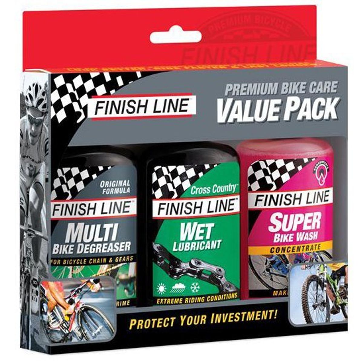 Finish Line Premium Value Pack (Degreaser/Oil/Wash)