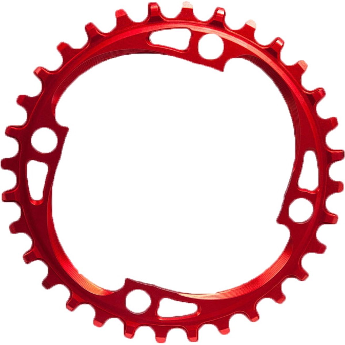 AbsoluteBlack Chainring Singlespeed 30T Ø64 mm - (1x10/11/12) - Rød