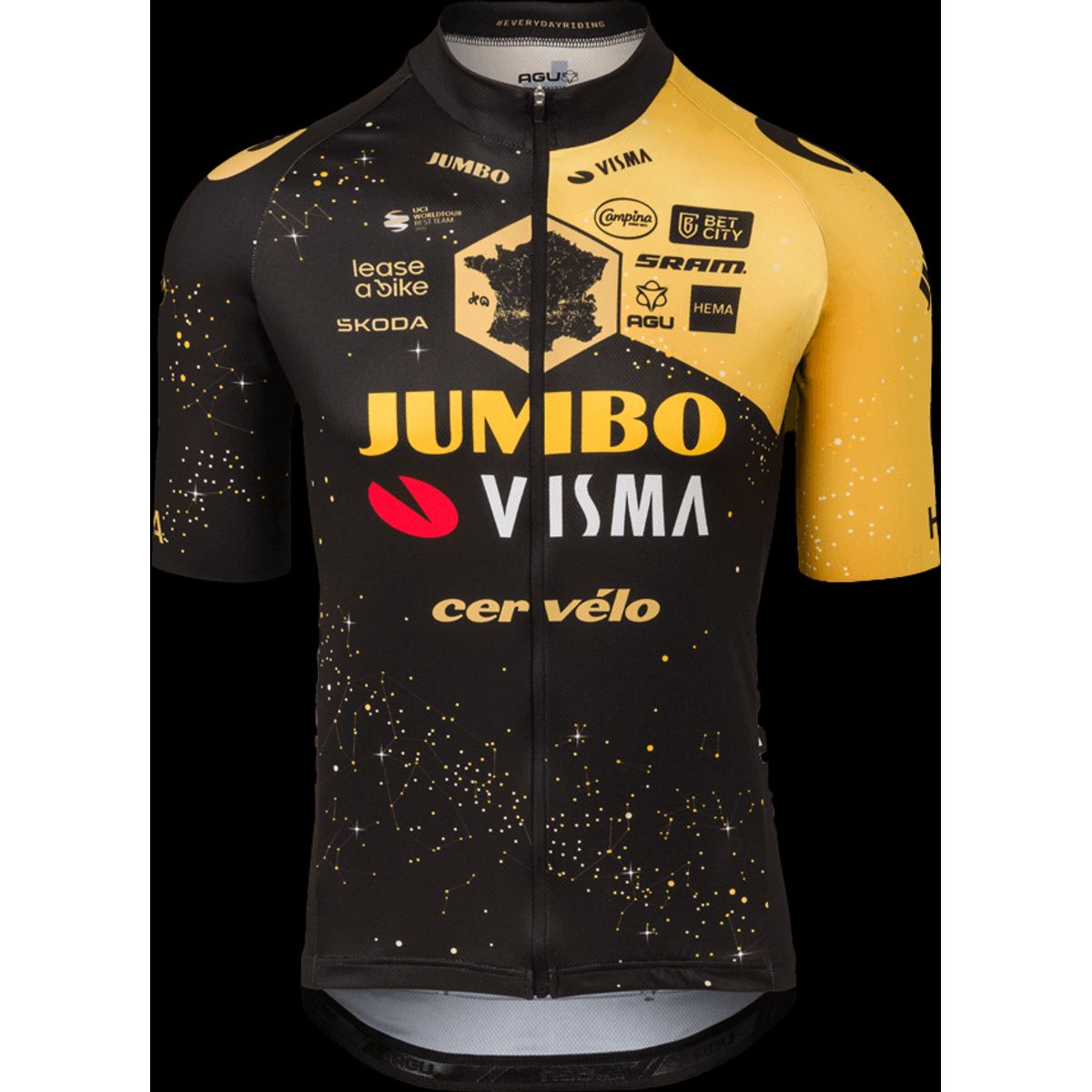 AGU Jersey SS Jumbo-Visma Replica Men TDF 2023